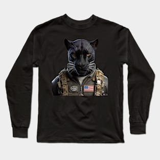 Patriot Panther by focusln Long Sleeve T-Shirt